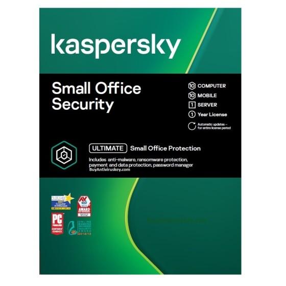 KASPERSKY ANTIVIRUS SMALL OFFICE SECURITY 10 PC 1 SRV