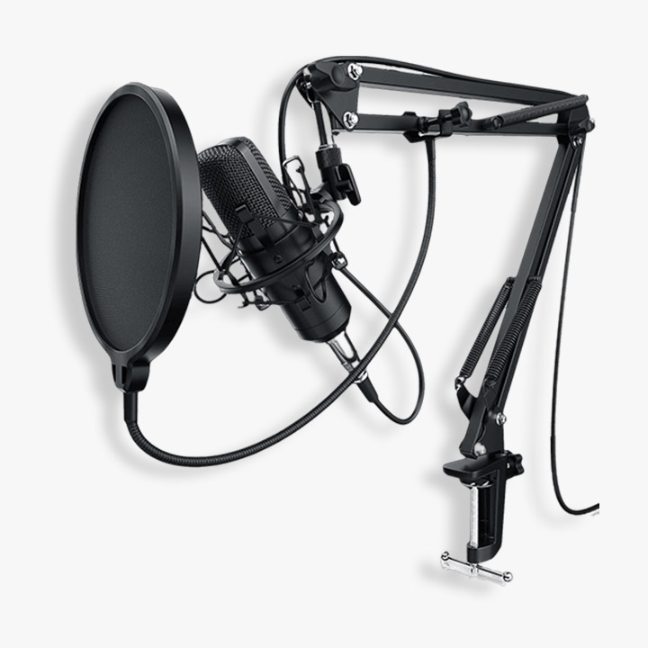 Professional condenser microphone Avec Carte Son