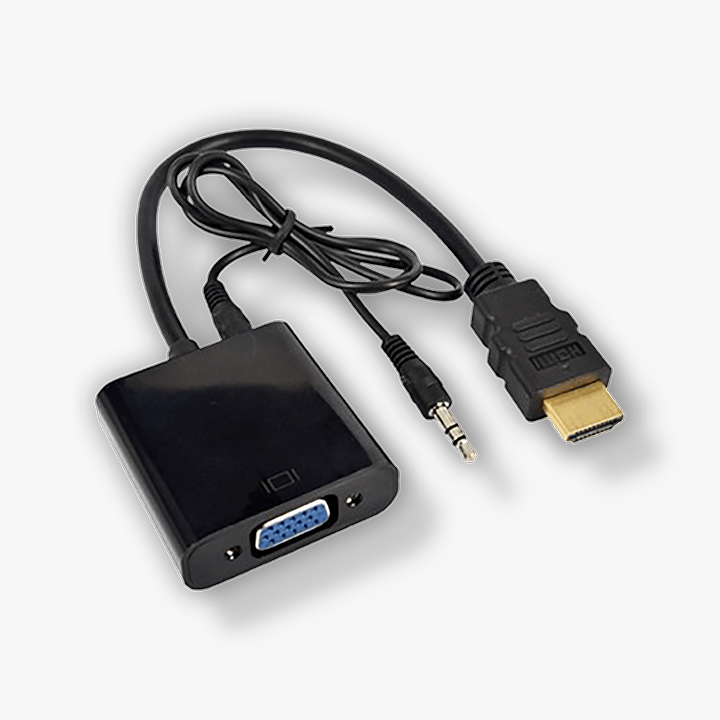 ADAPTATEUR HDMI TO VGA + JACK AUDIO