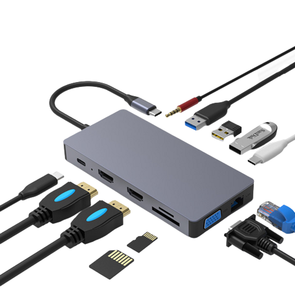 Hub Type-c TO HDMI MULTIFUNCTION ADAPTER 12 IN 1