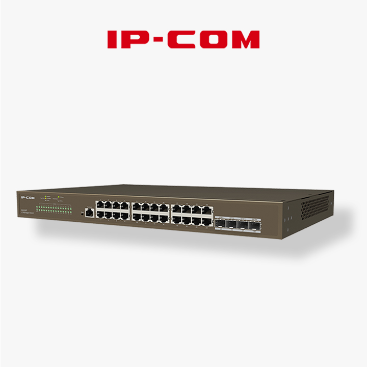 Switch IP COM 24 Ports +4SFP Gigabit Managed