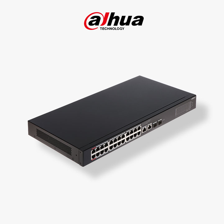 Switch Dahua 24 Port Gigabit Managed PoE + 2SFP