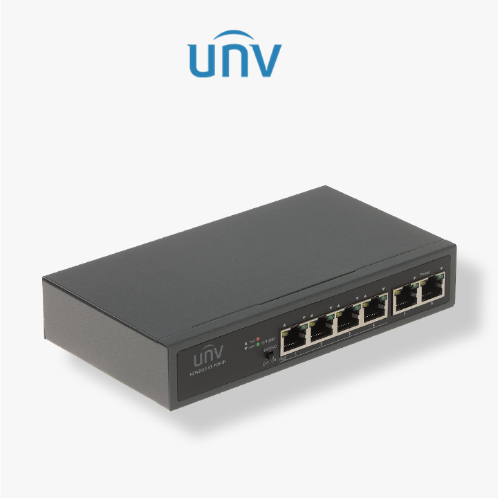 Switch Uniview POE 6 Ports (4 Ports POE)10/100 Mbps
