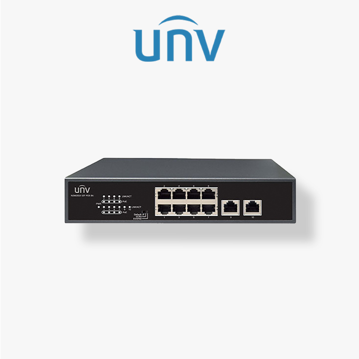 Switch Uniview POE 10 Ports (8 Ports POE) 10/100Mbps unmanaged