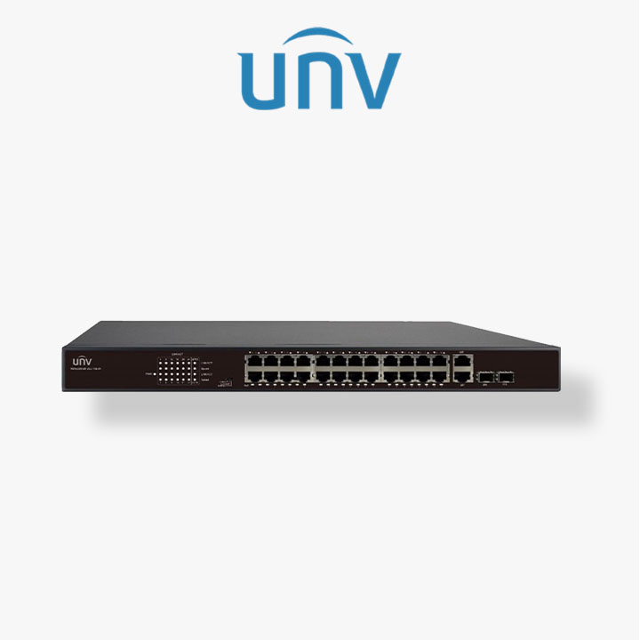 Switch Uniview 26 Ports PoE 10/100MBps +2 Ports Gigabit) 