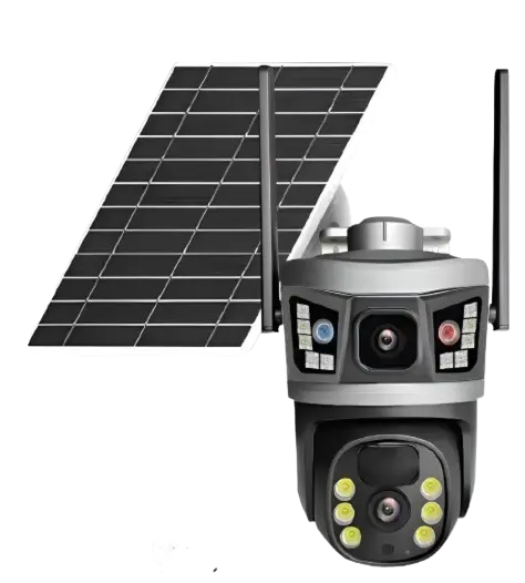 Camera Solaire 3 Lens 6K 4G Wifi Zoom x10