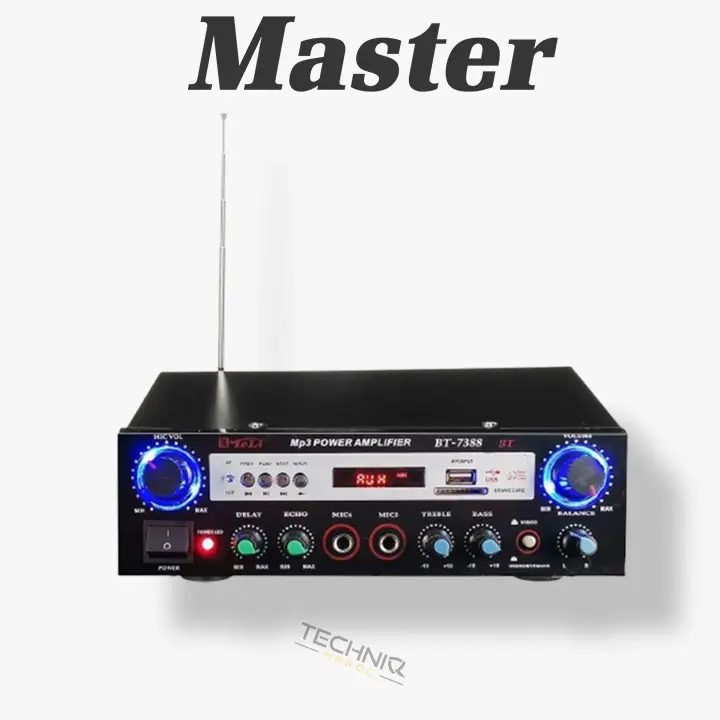 Amplificateur Master audio stéréo Bluetooth HiFi avec télécommande 