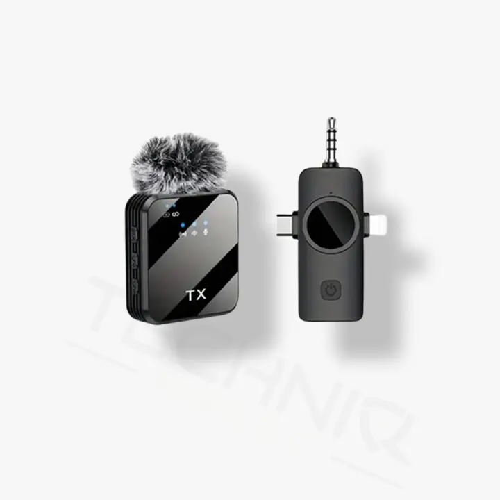 Microphone sans fil pour iPhone/Android et Type C F11