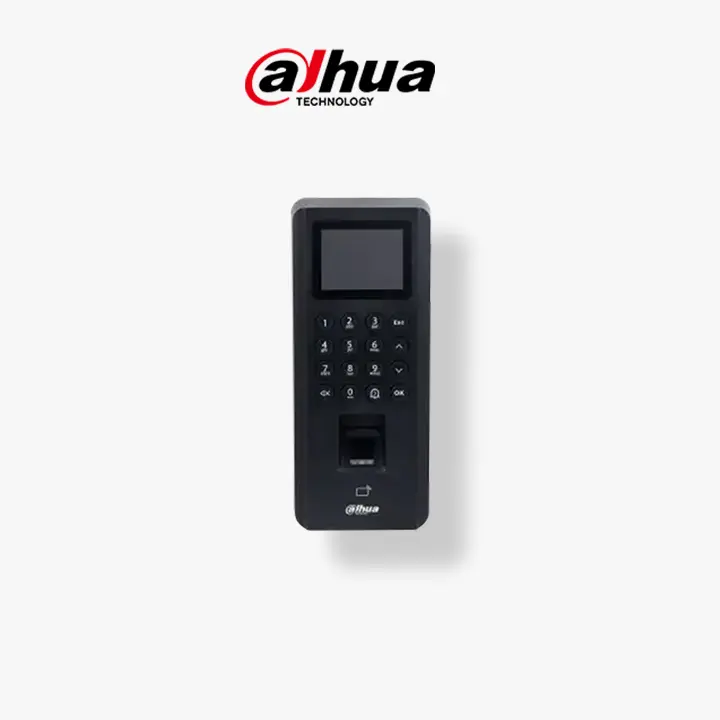 Terminal de contrôle d'accès PoE Dahua (Bluetooth - Carte IC, mot de passe, empreinte digitale, télécommande)