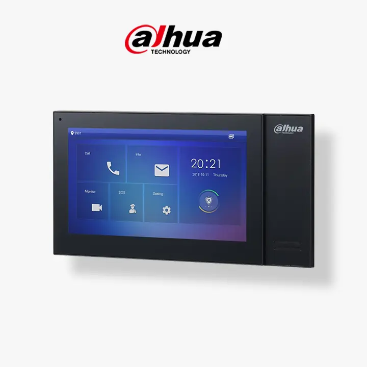 Moniteur intérieur IP Dahua Tactile 7"-Noir