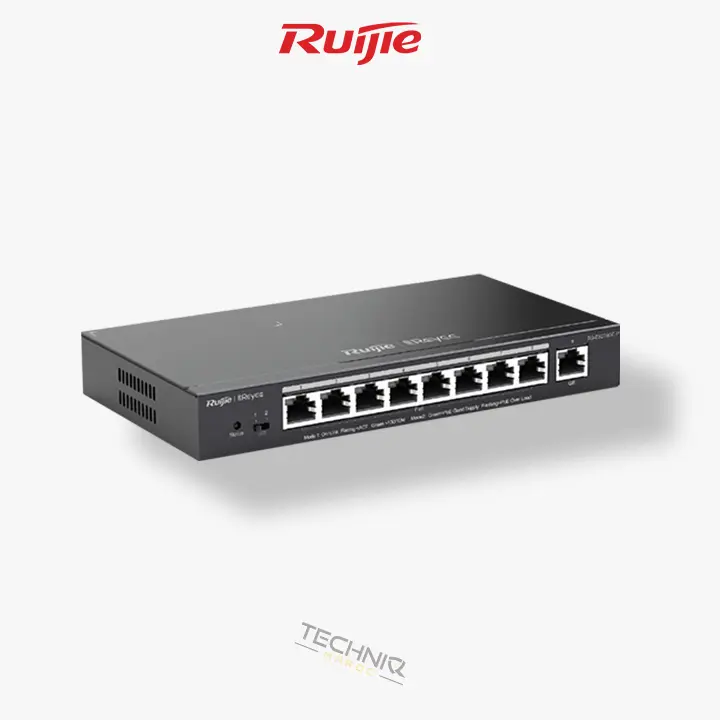 Switch Ruijie 9 Ports Gigabit 8P PoE Smart Cloud Managed 