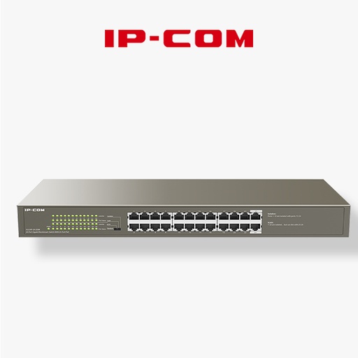 [IPCOM G1124P-24-250W ip-com] Switch IP COM 24 PORT Gigabit POE Unmanagable