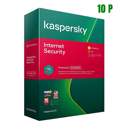 [INTERNET SECURITY 10 POSTES] KASPERSKY INTERNET SECURITY 10 APPAREILS