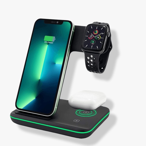 [fast wireless charger 3in1] Chargeur sans fil fast 3in1