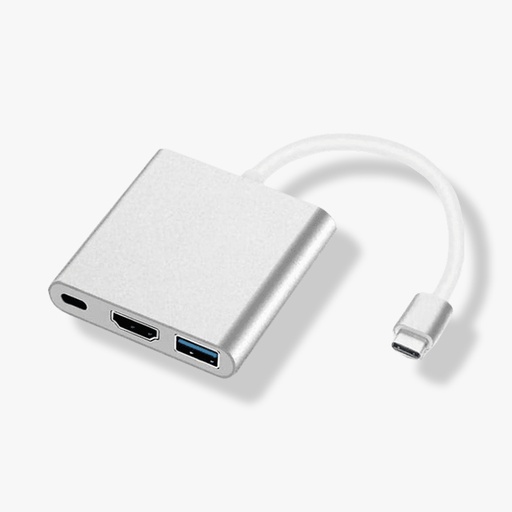 [ADAPTER USB-C 3IN1] Adaptateur Type-c To HDMI 3IN1-USB 3.0 - USB-C