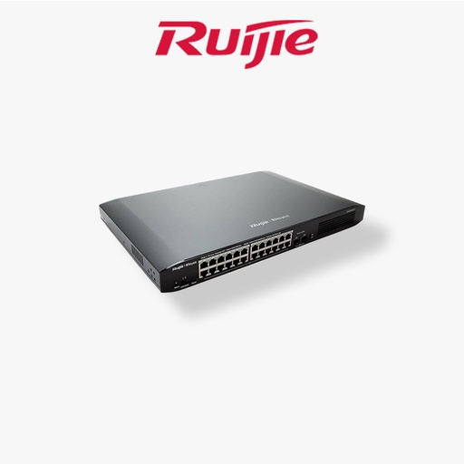 [RG-ES226GC-P] SWITCH RUIJIE 26 PORT GIGABIT POE 370W + 2 SFP MANAGABLE
