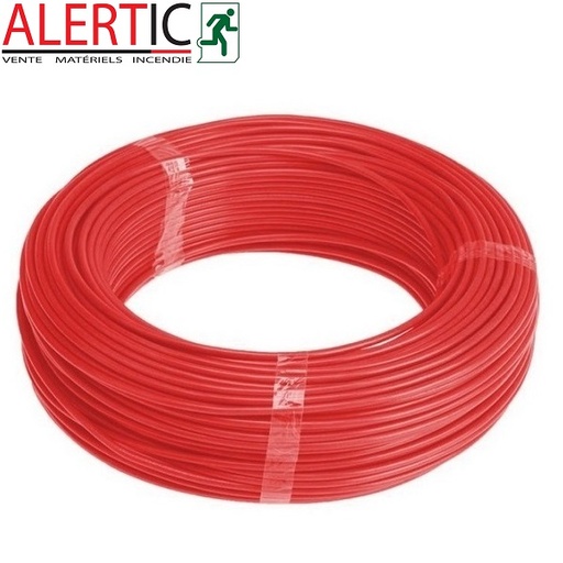 CABLE INCENDIE 1 PAIRE AWG20 0,81M ROUGE