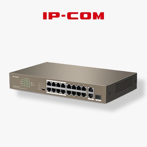 [SWITCH IP-COM F1118P-16-150W 16P] SWITCH IP COM 16 PORT 10/100 POE + 1SFP UNMANAGEABLE