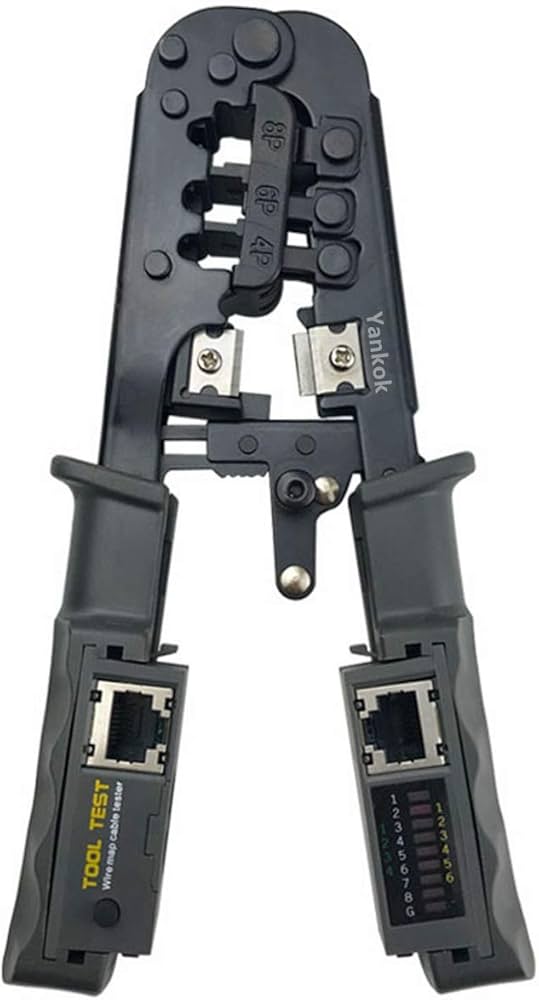 Pince reseau avec testeur de câble pour RJ45 RJ12 RJ11 | Techniq Maroc