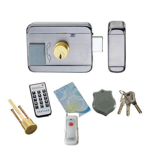 [LL-03 MOTOR LOCK SURRURE] Serrure Electrique Pour Porte Avec Lecteur De Carte