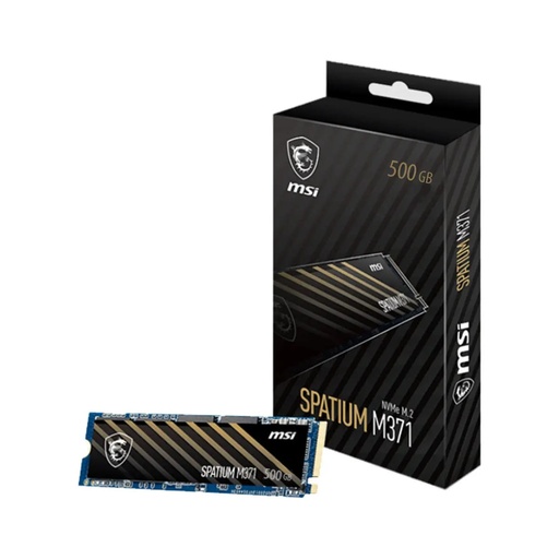 [M2 M371 DI0SQUE DUR SSD] Disque Dur SSD msi 500Gb Spatium M371 NVMe 