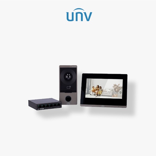 [UV-KIT/201S/372S/NSW2020-Z  unv] Pack Videophone IP Uniview + Switch 5P Poe