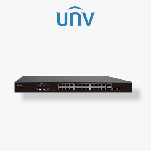 [UV-NSW2010-24T2GC-POE-IN unv] Switch Uniview 26 Ports PoE 10/100MBps +2 Ports Gigabit) 