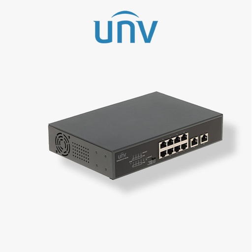 [UV-NSW2010-10GT-POE-IN unv] Switch Uniview 10 Ports (8 ports Gigabit PoE + 2 Ports Gigabit) Rackable