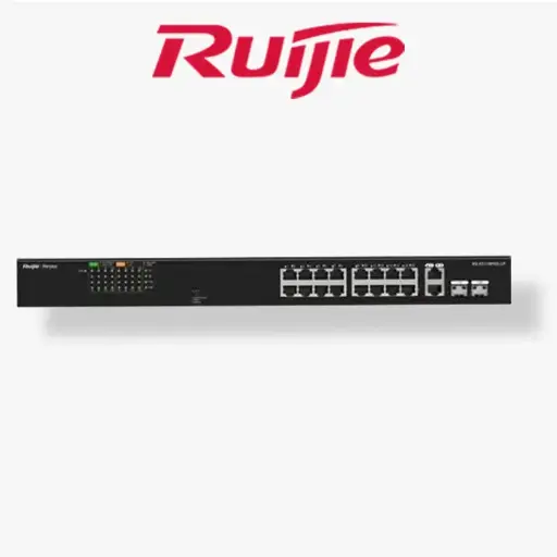 [RG-ES118FGS-PL] Switch Ruijie 16 Ports PoE 10/100 + 2 Ports Gigabit Unmanaged