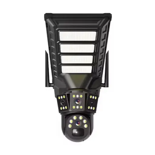 [IPC-V380-4G camera solaire] Camera 3 Lens 6K 4G et Projecteur Solaire avec détection AI