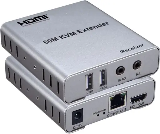 [hdtv 60m kvm extender with audio] Extender HDMI 60M KVM avec Audio 