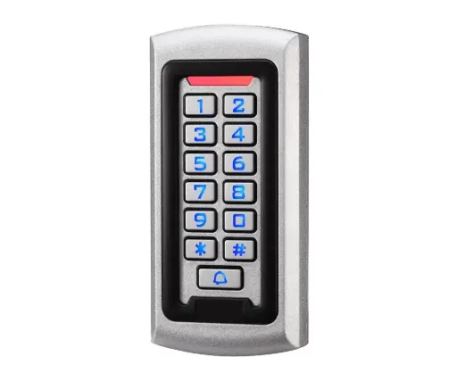 [DIS601EM 12V] Clavier de Contrôle D'accès Autonome Métallique Code+Carte 125 Khz